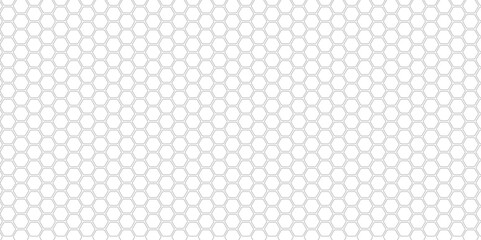 Abstract white geometric hexagon with gray grid. Abstract seampless pattern with geometric shapes. Vector white background with hexagons for science, medicine and technology