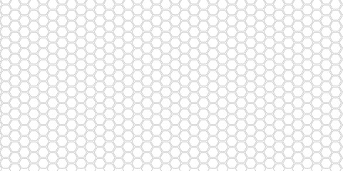 Abstract white geometric hexagon with gray grid. Abstract seampless pattern with geometric shapes. Vector white background with hexagons for science, medicine and technology