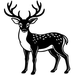 Naklejka na ściany i meble simple---deer vector design 