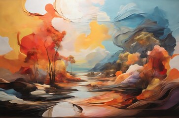 emotional abstract landscapes