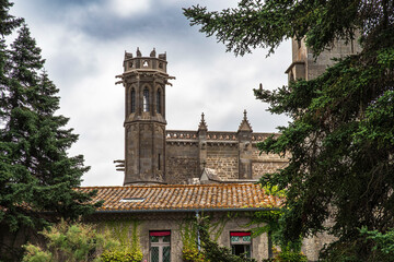 Basilica and town of Carcassonne in the south of France - 778392716