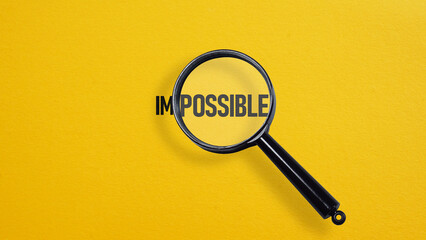 Magnifier focuses on the possible side of the word impossible. To make it possible. The concept is...