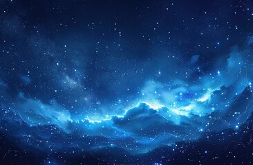 Naklejka na ściany i meble Starry Night Sky Background