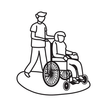 Hand drawn family illustration Outline Drawing Line Art Drawing