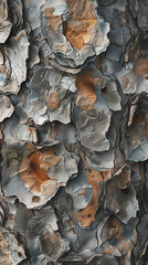A close-up illustration of the distinctive, spongy texture of balsam fir bark. 32k, full ultra HD, high resolution - obrazy, fototapety, plakaty