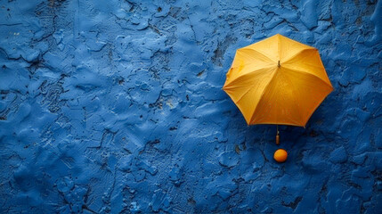 a yellow umbrella