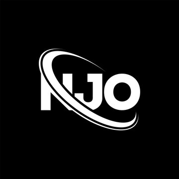 NJO logo. NJO letter. NJO letter logo design. Initials NJO logo linked with circle and uppercase monogram logo. NJO typography for technology, business and real estate brand.