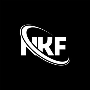 NKF logo. NKF letter. NKF letter logo design. Initials NKF logo linked with circle and uppercase monogram logo. NKF typography for technology, business and real estate brand.