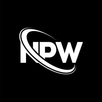 NPW logo. NPW letter. NPW letter logo design. Initials NPW logo linked with circle and uppercase monogram logo. NPW typography for technology, business and real estate brand.