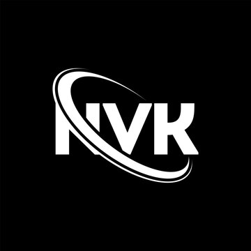 NVK logo. NVK letter. NVK letter logo design. Initials NVK logo linked with circle and uppercase monogram logo. NVK typography for technology, business and real estate brand.