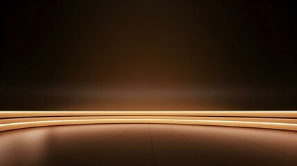 Abstract light brown Neon Light Showroom for Product Presentation