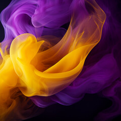 Obraz premium Colorful smoke on black