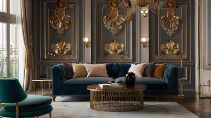 Let our AI platform transport you to a realm of elegance and beauty, as it renders the intricate details and visually descriptive elements of European sofa aesthetics in stunning detail.