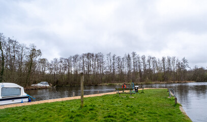Gaye's Staithe on the River Ant in the Norfolk Broads - obrazy, fototapety, plakaty