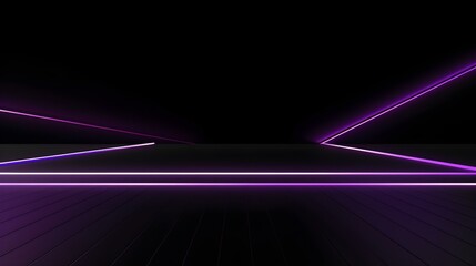 Abstract purple Neon Light Showroom for Product Presentation