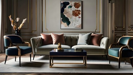 Step into a world of sophistication and refinement with our AI-generated images of European sofas, each one a stunning representation of the diverse range of styles and variations.