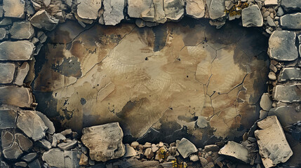 An aerial capture of earth showing detailed texture with an almost map-like appearance due to the network of cracks