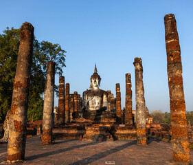 Wat Tra Phang Ngoen. Old buddhist temple ruins. Sukhothai Historical Park. Thailand.