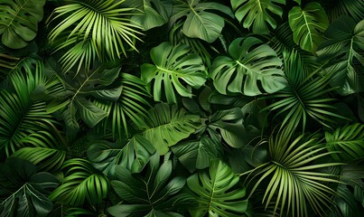 a group of green leaves