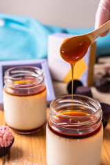 Pudim de leite condensado no pote - vanilla puding