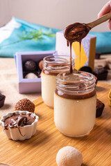 Pudim de leite condensado com nutella - vanilla pudding