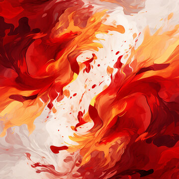 red and yellow paint