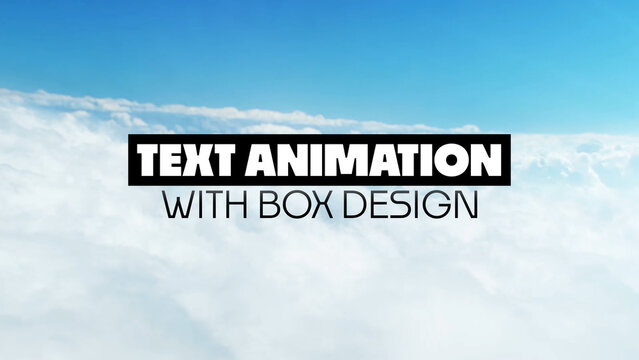 Text Animation With Box Design