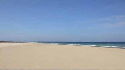 Fototapeta premium General view of an empty beach