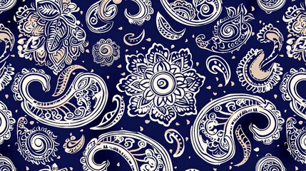 Ornate Indian paisley pattern. Mandala towel or yoga mat design. Henna tattoo style. Suitable for textiles, cards, coloring books, and phone cases.