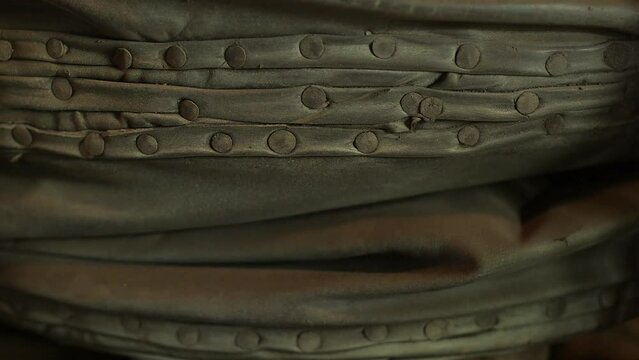 Leather Bellows Expand and Contract in the Blacksmith's Workshop. A Blacksmith is a Metalsmith Who Creates Objects Primarily from Wrought Iron or Steel, but Sometimes From Other Metals.