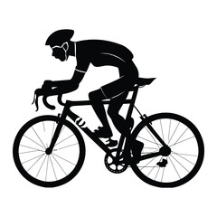 Naklejka premium Cycling Silhouette