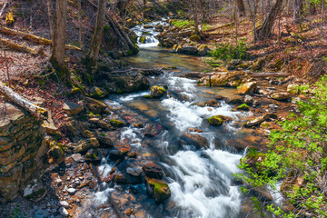 Roaring Run Creek in the Alleghany County.Virginia.USA