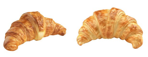 croissant bakery isolated background