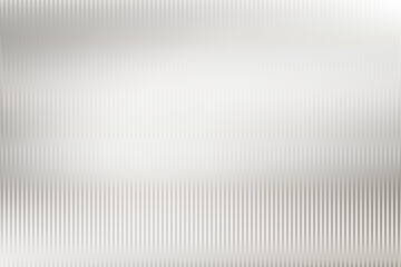 Acrylic satin corrugated glass texture light gray background. Blurred soft ribbed transparent striped door window overlay. Metal silver reeded polycarbonate sheet. Abstract vertical gradient pattern.