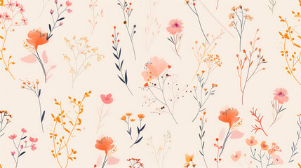 Flower pattern illustration background