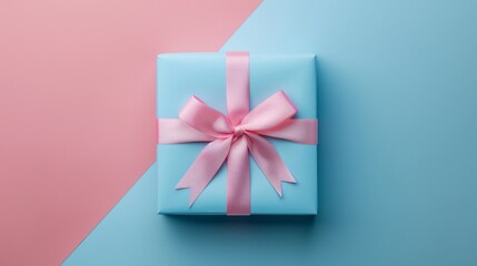 Serene Gradient Split with Minimalist Gift Box.