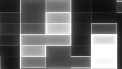 Abstract big blocks. Computer generated 3d render