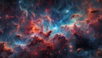 Abstract beautiful outer space background. Bright nebula in cosmos.