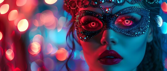Mystical Masquerade: A Night of Minimalist Melodies and Majestic Masks. Concept Nightlife Events, Music Performances, Masquerade Balls, Artistic Gatherings