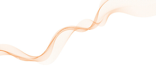 Fototapeta premium Abstract wave element for design. Digital frequency track equalizer. Stylized line art background. Vector illustration. Wave with lines created using blend tool. Curved wavy line, smooth stripe. 