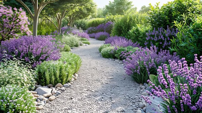 Split-Pathway Garden: Imaginative Destinations.