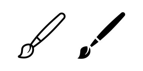 Brush icon. flat illustration of vector icon for web