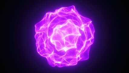 Abstract Energy ball. Computer generated 3d render