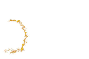 Fairy Gold Dust, Fairy Gold Glowing Dust Tale, Magic Abstract Background, Magic Dust, Golden Glitter Heart, Golden Transparent Background