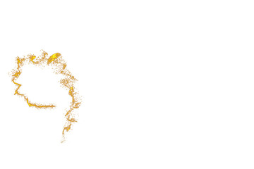 Fairy Gold Dust, Fairy Gold Glowing Dust Tale, Magic Abstract Background, Magic Dust, Golden Glitter Heart, Golden Transparent Background