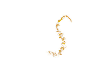 Fairy Gold Dust, Fairy Gold Glowing Dust Tale, Magic Abstract Background, Magic Dust, Golden Glitter Heart, Golden Transparent Background