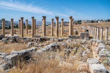 Jerash, Jordan antique archaeological site of classical heritage for tourists