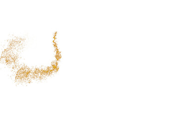 Fairy Gold Dust, Fairy Gold Glowing Dust Tale, Magic Abstract Background, Magic Dust, Golden Glitter Heart, Golden Transparent Background