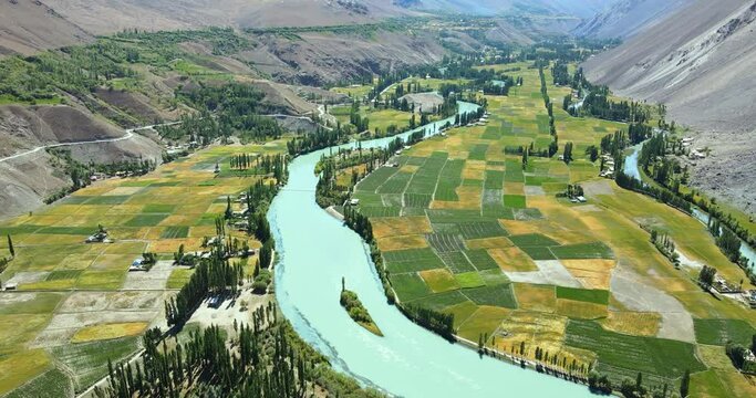 Phandar Valley, District Ghizer, Gilgit-Baltistan Pakistan - Landscape Travel Video - Drone Coverage - Beautiful Landscape