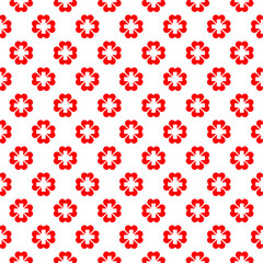 Cross hospital medical icon isolated seamless pattern on white background
